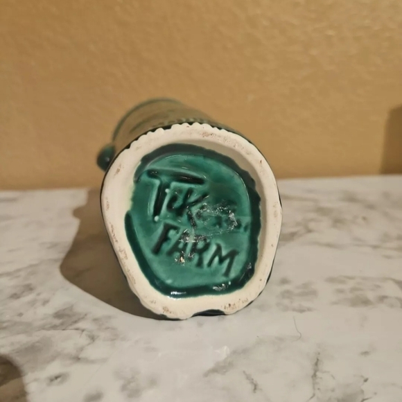 Tiki Farm 2001 Green Glazed Ceramic Tiki Mug/Vase 7" - Picture 5 of 5